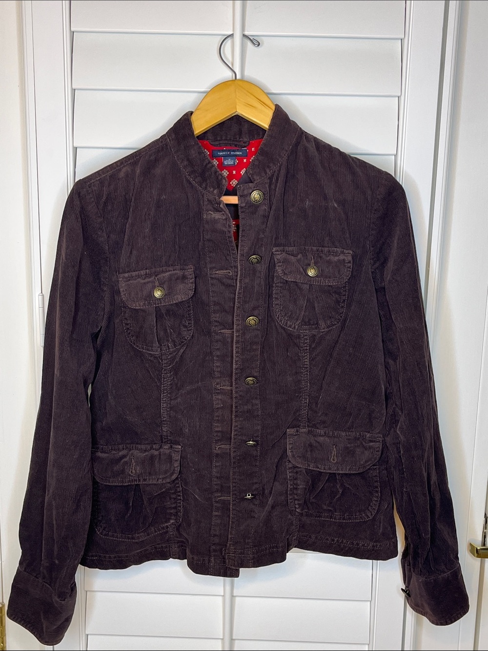 Tommy Hilfiger Dark Brown Corduroy Field Jacket M